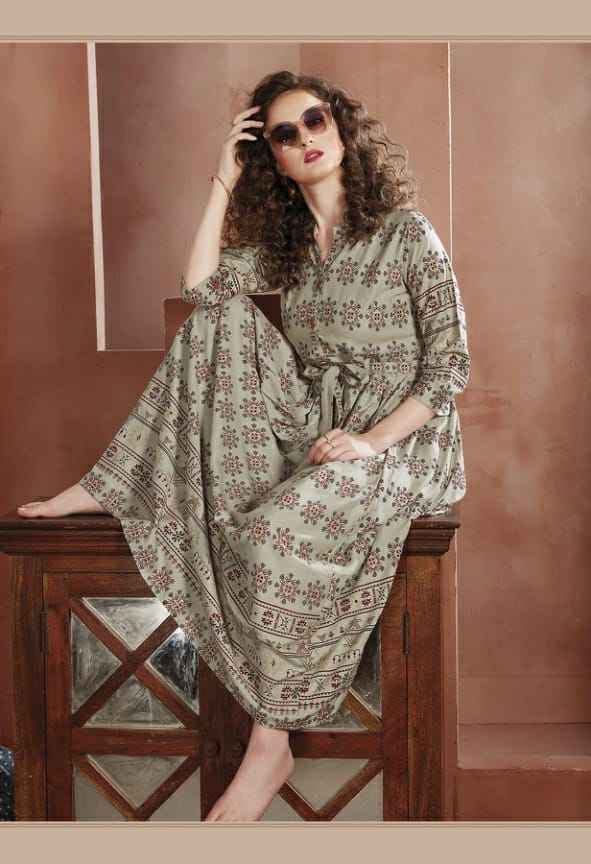 Kanasu Elegance 2 Heavy Rayon Gold Printed Designer Stylish Kurti Collection